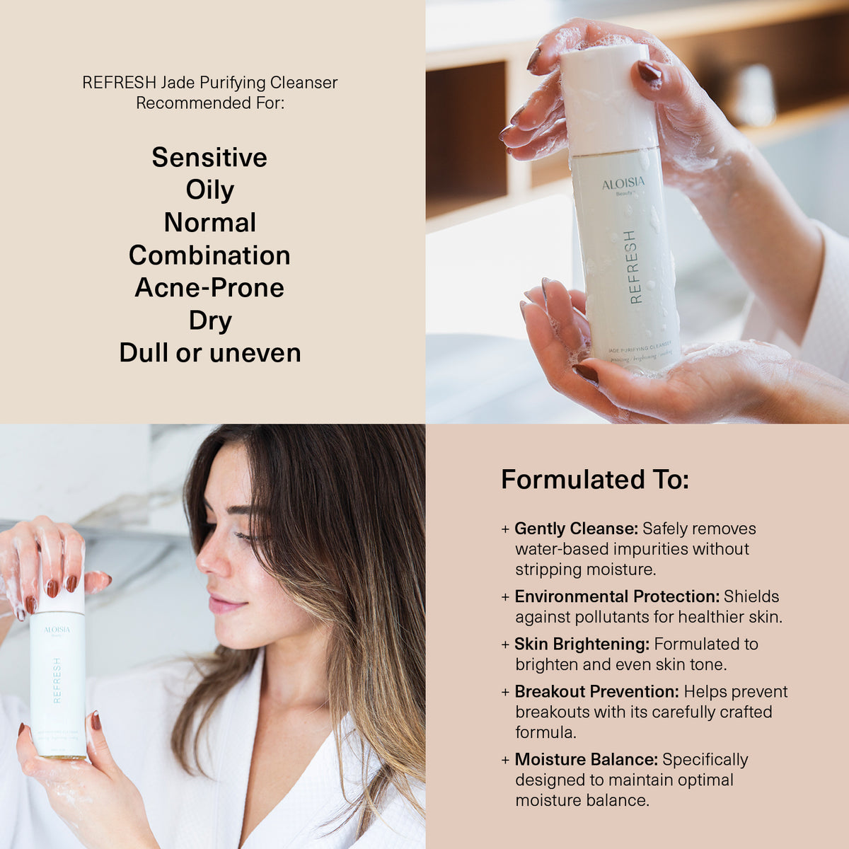 REFRESH Jade Purifying Cleanser – Aloisia Beauty