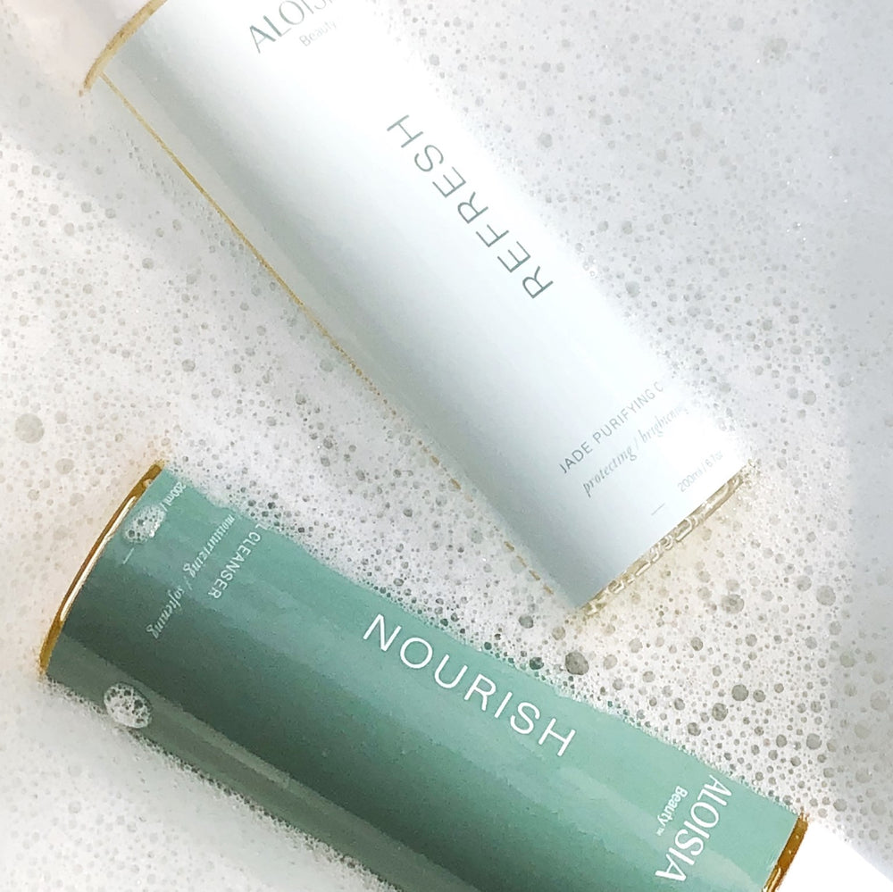 Twice As Nice: Introducing NOURISH Oil Cleanser & REFRESH Jade Purifying Cleanser!