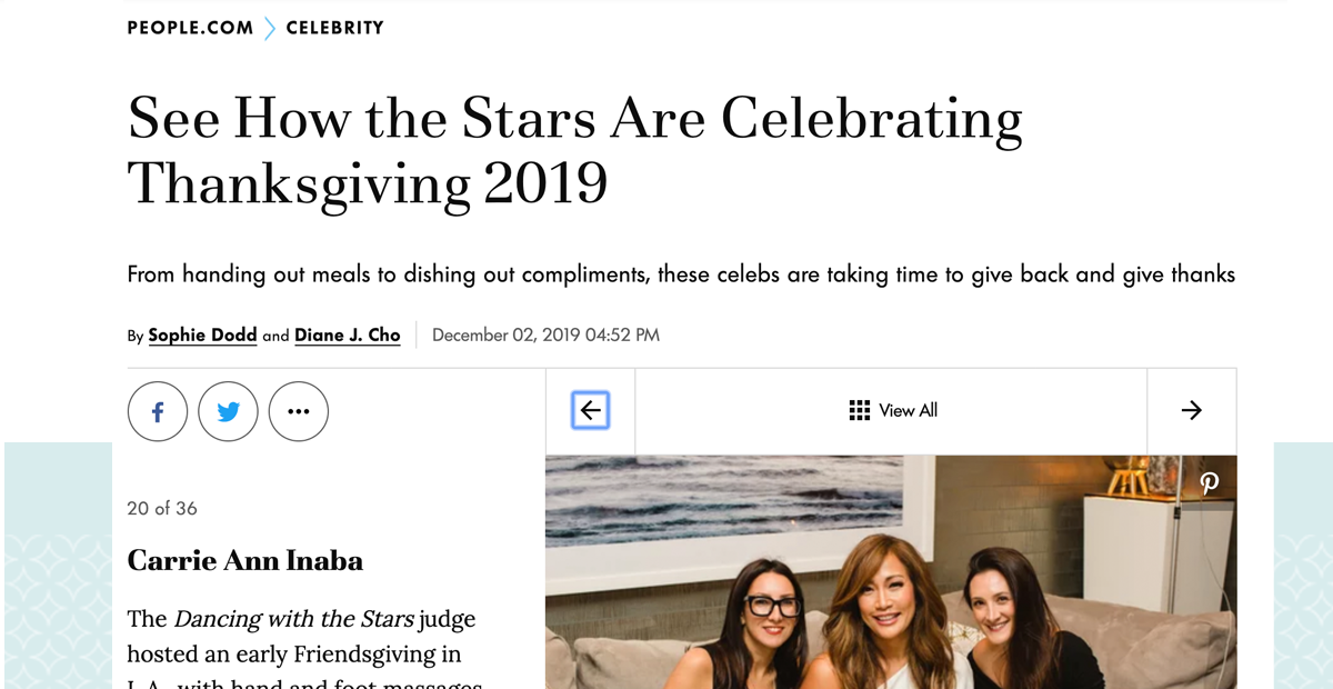 See How The Stars Celebrate Thanksgiving with Aloisia Marie