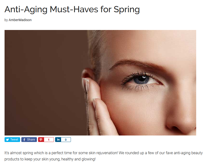 Anti-Aging Must-Haves for Spring
