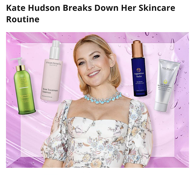 E! Online - Kate Hudson Breaks Down Her Skincare Routine