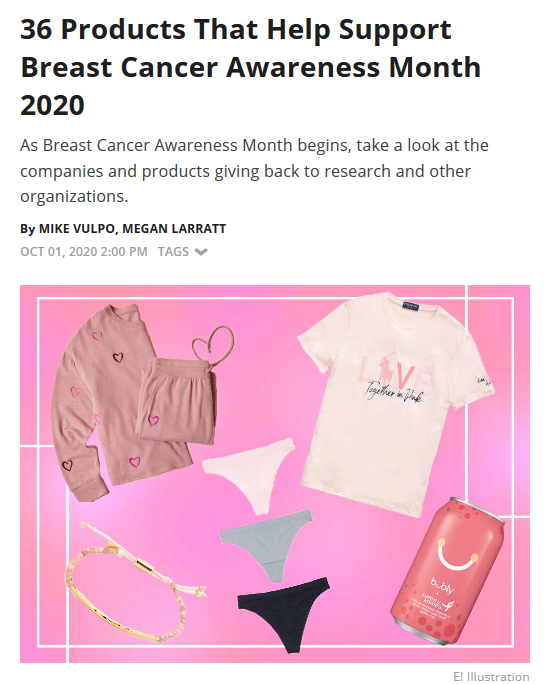 36 Products That Help Support Breast Cancer Awareness Month 2020