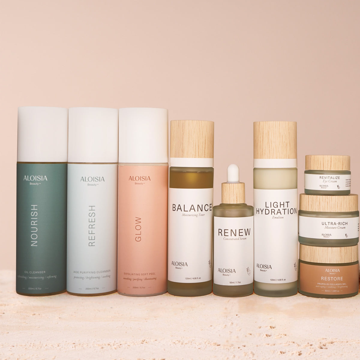 Aloisia GLOW-GETTER Membership: full lineup of Aloisia Beauty skincare products