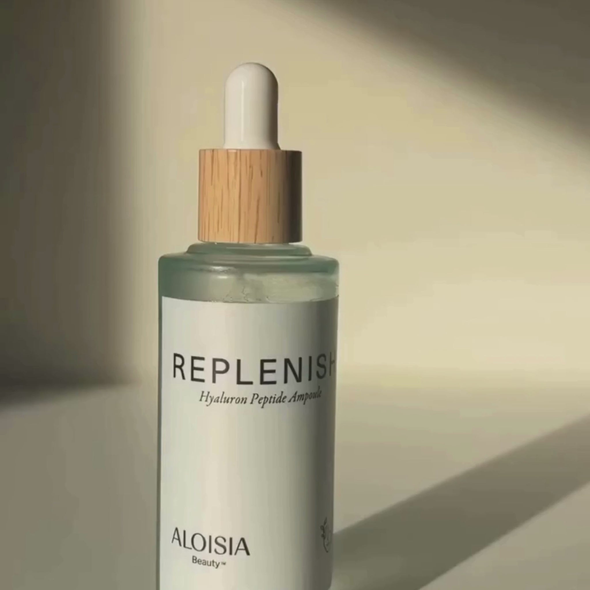 Video showing REPLENISH Hyaluron Peptide Ampoule