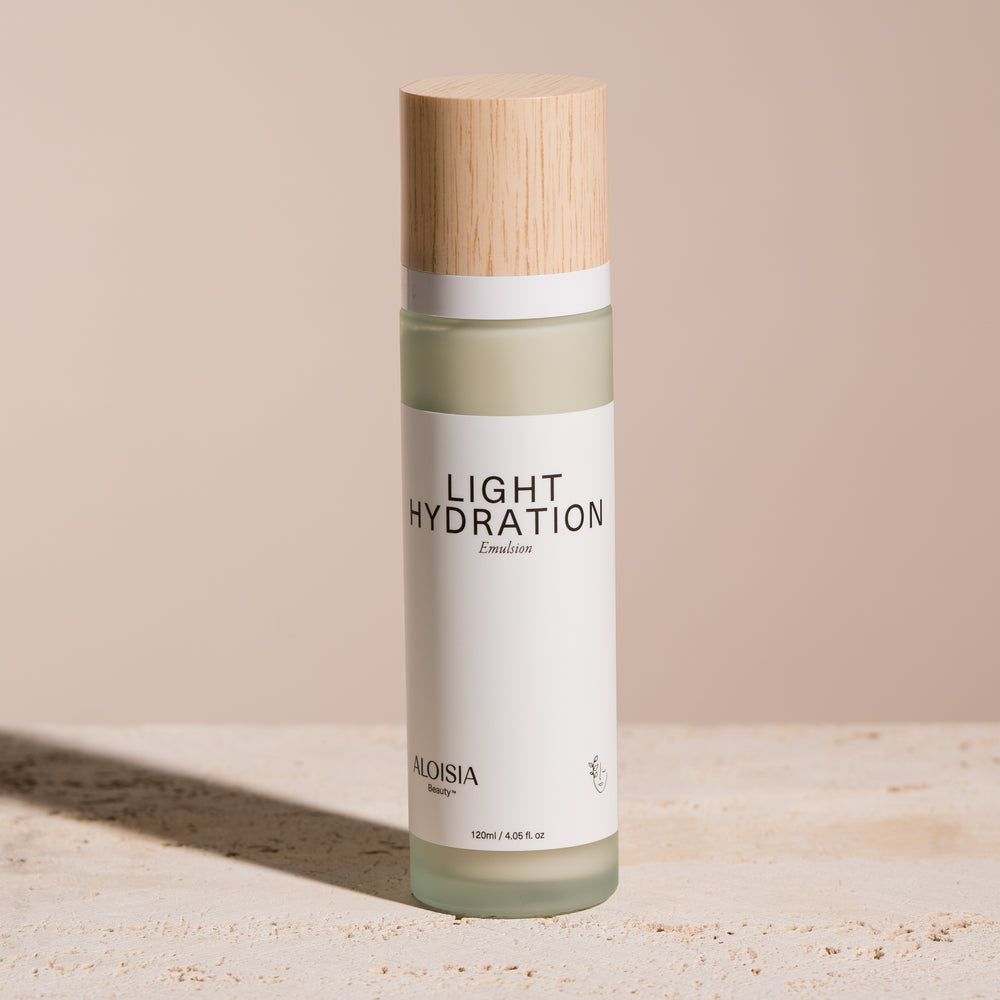 
Load image into Gallery viewer, Aloisia Beauty LIGHT HYDRATION Emulsion Moisturizer Light Hydrating Clean beauty, k-beauty, skincare, squalane, clean skincare, anti-aging &amp;amp; brightening collection
