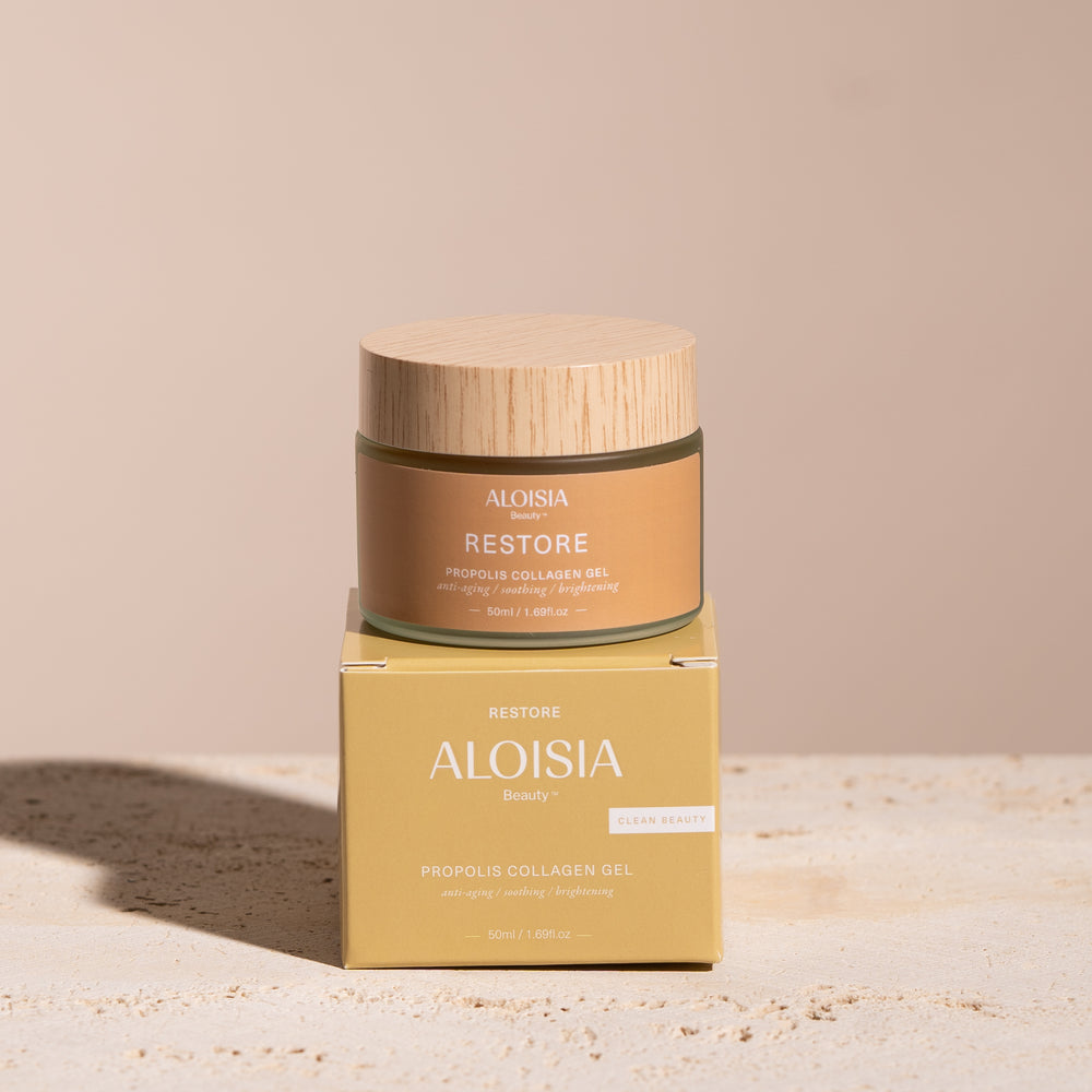 
Load image into Gallery viewer, Aloisia Beauty RESTORE Propolis Collagen Gel, Clean Beauty, Anti- Aging, Soothing, Brightening, K-Beauty, Clean Beauty, Skincare
